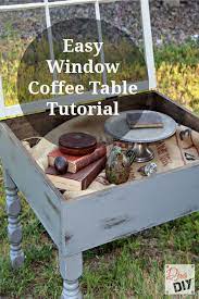 You can always find old vintage doors in your basement or old windows. Amazing Coffee Table You Can Make With An Old Window