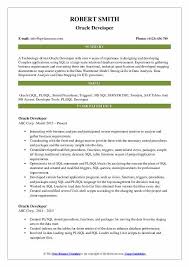 Oracle Developer Resume Samples Qwikresume