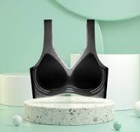 Push Up Bras for Women Women's Ice Silk Seamless Cold Feeling Thin Soft  Support Breathable Comfortable Bra Fixed Underwear Black 3XL