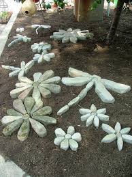Stone Flowers Garden Art Star Flower Garden Art Rock Garden Landscaping Creative Gardening