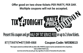 Tix4tonight Coupon Las Vegas Coupons Las Vegas Trip Vegas Coupons