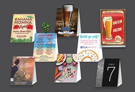 Finish it off with the printable name cards. Table Tent Printing Design Plastic Printers