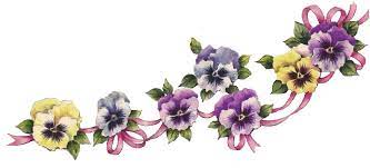 Vintage Clip Art Pansy Swag Png Clip Art Vintage Vintage Flowers Wallpaper Vintage Flowers