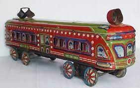 Rare Litho Tin Toy Train Tram Passenger Car 2396 Japan 1930 S Pre War Tin Toys Vintage Toys Toys