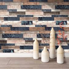These kitchen accent wall ideas will give you a few more reasons to want them in your home. Haokhome 171102 Distressed Faux Wood Plank Wallpaper Panels Brown Tan Jeans Blue For Home Kitchen Accent Wall Decor 20 8 X 33ft Amazon In Home Improvement