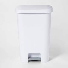 Trash container is designed with durable materials to withstand harsh environments, cracking and denting. 11 9gal Step Trash Can White Room Essentials Target