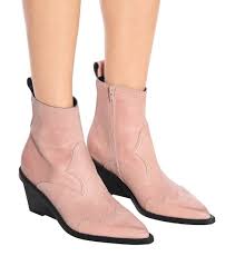 Suede Cowboy Boots Mm6 Maison Margiela Mytheresa Com Boots Suede Cowboy Boots Cowboy Boots