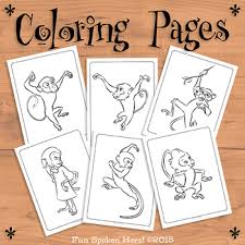 Use these coloring sheets to practice counting with the five little monkeys. 5 Little Monkeys Jumping On The Bed Stick Puppets Coloring Pre K Preschool