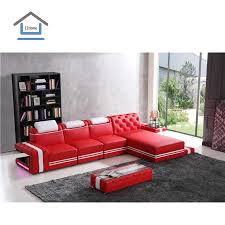 Canapé en stock = livraison sous 10 jours. Canape D Angle De Luxe En Cuir Rouge Clair Pour 4 Places Haut De Gamme Italie 2020 Aliexpress