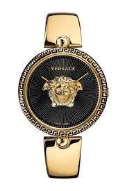 Image Of Versace Women S Palazzo Empire Semi Bangle Bracelet Watch 39mm Versace Bayan Saatleri Altin Saat