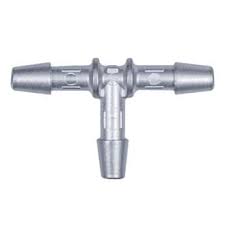 Eldon James Hose Barb Fitting, Tee Union, Stainless Steel, 3/16" ID; 1/EA