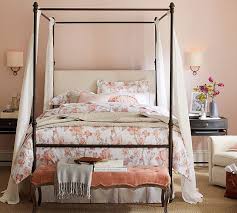 Our avalon bed elevates the style of any bedroom with its elegant tufted headboard and bronze metal legs. Canopy Bed Decor Ideas