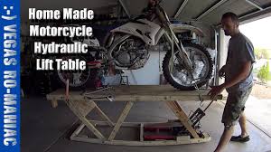 motorcycle hydraulic lift table