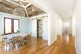 A vaulted ceiling is usually accompanied with windows or skylights, which flood your space with natural light, which is a great advantage. Barn Wood On Vaulted Ceiling Design Ideas