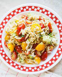 Orzo Salad Greek Inspired Simplyrecipes Com Recipe Orzo Salad Orzo Salad Recipes Salad Recipes