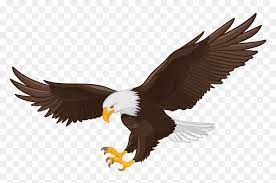 Screaming eagle with american flag wings vector clip art vector cartoon clip art illustration of a mean screaming bald eagle flying toward the viewer with wings spread and talons out. Transparent American Eagle Png Eagle Clipart Png Png Download Vhv
