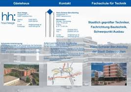 Familienurlaub erleben möchten, ist haus heege die richtige. Kontakt Gastehaus Hans Schwier Berufskolleg Der Stadt