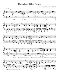 Honeylune Ridge Escape Sheet Music For Piano Solo Musescore Com