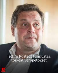 Jethro Rostedt tunnustaa syyllistyneensä törkeisiin talousrikoksiin. 📸:  Mikko Huisko