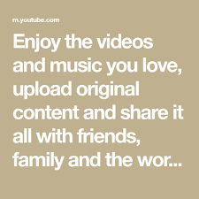 Enjoy The Videos And Music You Love Upload Original Content And Share It All With Friends Family And The World On Youtube Youtube Songs Recipes