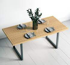 Top quality for your home. Contemporary Dining Table Camden Woodman Ltd Oak Birch Base Rectangular