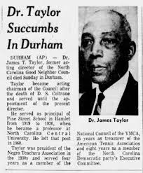 Dr. James T. Taylor, briefly of Wilson.