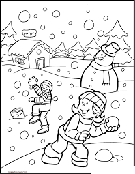 Dibujo Invierno Para Colorear