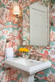 Six Powder Rooms Where Wallpaper Rules 5280 Wallpaper Interior Design Powder Room Wallpaper Powder Room