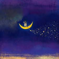 Pin By Tranthiphuongnguyen Lop On Illustrazioni Notte Art Moon Art Night Illustration