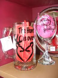 The Hunt Is Over So Cute Bachelorette Wine Glass My Wedding Day Bachelorette