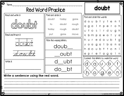 Project Read Support Red Word Level V Centers Activities Worksheets For 5th Grade Special Education Homesch Writing Words Red Words Spelling Curriculum
