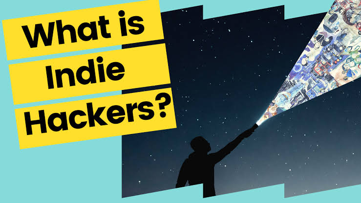 A group of diverse modern indie hackers and collaborative digital product creators