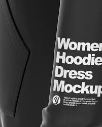 Download Hoodie Dress Mockup Left Side View In Apparel Mockups On Yellow Images Object Mockups