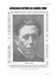 Genealogía materna de Gabriel Miró