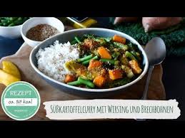 Susskartoffelcurry Mit Wirsing Und Brechbohnen Rezept Fur Ein Schnelles Und Einfach Zuzubereitendes Curry Mit In 2020 Hauptgericht Wirsing Vegetarisches Hauptgericht