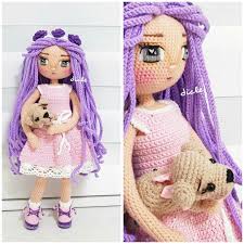 luzmira fuentevilla adli kullanicinin amigurumi 5 عروسک قلاب 5 panosundaki pin kiz bebek saci amigurumi orgu