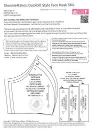 Duckbill Style Face Mask Pattern In 2020 Face Mask Mask Tutorial Face Mask Tutorial