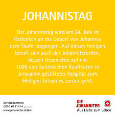 Act ii scene 1 johannistag johannistag. Rund Um Den Johannistag Gibt Es Zahlreiche Brauchtumer Etwa Das Anzunden Eines Johannisfeuers Oder Das Binden Von Johanniskranzen Die Johanniter Feiern Diesen Besonderen Tag Vielerorts Mit Sommerfesten Und Gottesdiensten Schon Gewusst Am