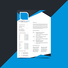 These free professional cv templates have been professionally designed by our team in the uk in microsoft word format to boost your chances. Resume Cv Template Design 689333 Vector Art At Vecteezy