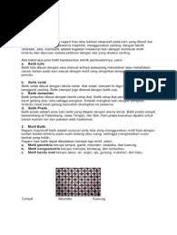 Apakah kain batik merupakan kain bermotif? Batik Pdf