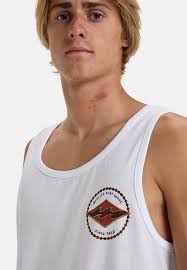 Men's Scoop Neck White Top BI722O0ZM-A11 Stylish Print