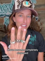 Unique Black Fire Opal Inlay Antler Rings: Stunning Hand-Carved Jewelry