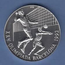 Die olympischen sommerspiele 2004 (offiziell spiele der xxviii.olympiade genannt) fanden vom 13. Cuba Kuba Silbermunze Olympische Spiele 1992 Barcelona 10 Pesos Volleyball Marktplatz Philatelie