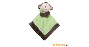 Best price baby gear girl's soft pink fleece monkey lovey nunu security blanket w/ heart review. Amazon Com Carter S Brown Green Monkey Security Blanket With Plush Toys Games