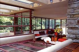 Living Room Frank Lloyd Wright Interior Falling Water Frank Lloyd Wright Frank Lloyd Wright Homes