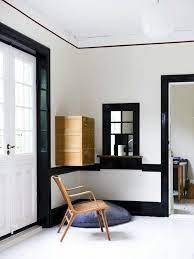 When you want to avoid a depressing effect of dark color in the room you have to use it with light and bright colors. Black Trim Paint Interior Novocom Top