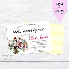 Shower By Mail Invitation Bridal Shower By Mail Invite Etsy Invitations Printable Invitations Bridal Shower