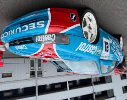 The car upside down… is a Toyota