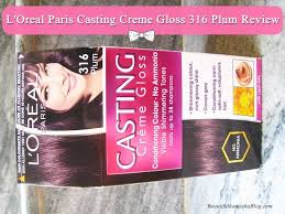 I have natural black hair. L Oreal Paris Casting Creme Gloss 316 Plum Review