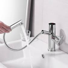 Basin Faucets Brass Chrome Bathroom Faucet Kitchen Sink Faucet Modern Pull Out And Down Toilet Mixer Tap Hot Cold Water Lad 16590 In 2020 Bathroom Faucets Chrome Bathroom Faucets Kitchen Sink Faucets